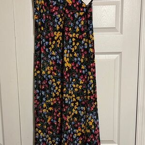 LuLaRoe Black Floral A-Line Skirt